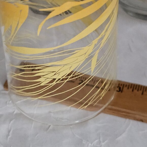 3 Libbey Golden Wheat Tumblers Glasses Coolers 6.5" yellow nature farmhouse 16oz - Picture 8 of 8